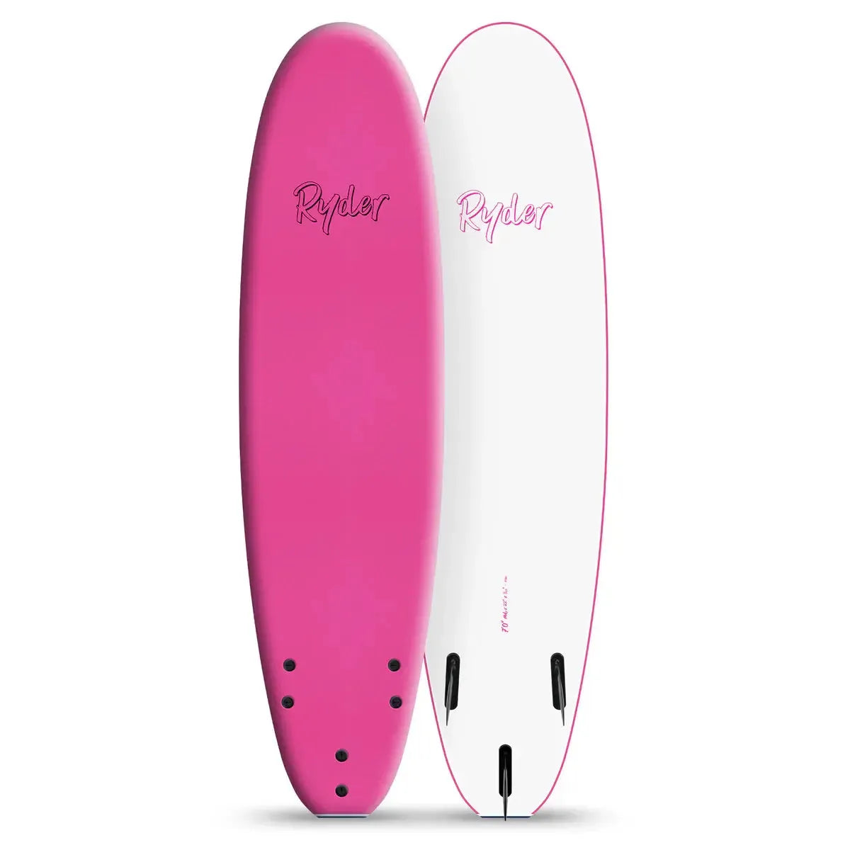 Ryder Mal Series 7FT Foam Surfboard - Neon Pink