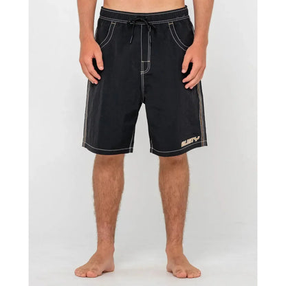 Rusty Flip Daddy Boardshorts - Black 3
