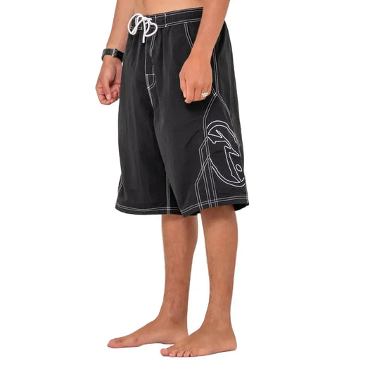 Rusty Tombstone 24 Baggy Boardshorts - Black - Welcome Boardstore