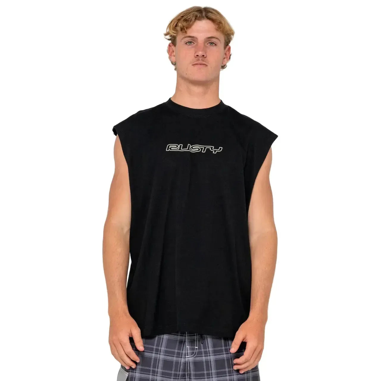 Rusty Flip Daddy Muscle Shirt - Black