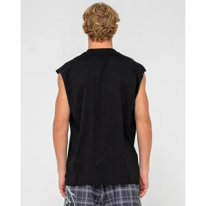 Rusty Flip Daddy Muscle Shirt - Black