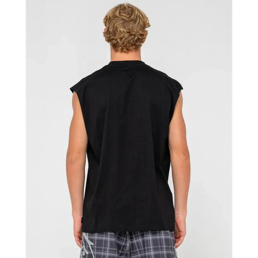 Rusty Flip Daddy Muscle Shirt - Black