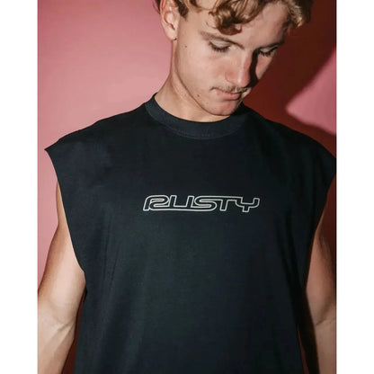 Rusty Flip Daddy Muscle Shirt - Black