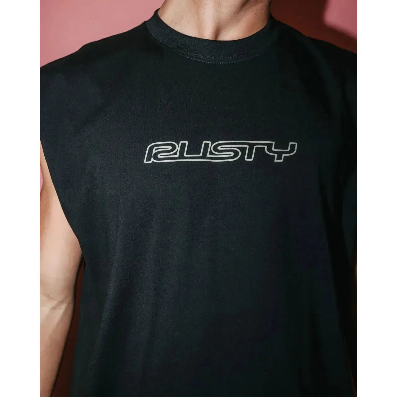 Rusty Flip Daddy Muscle Shirt - Black