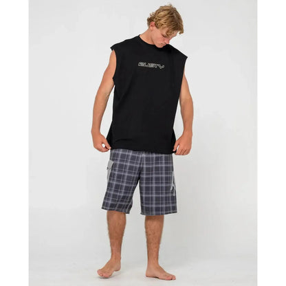 Rusty Flip Daddy Muscle Shirt - Black