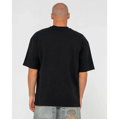 Rusty Gaffa Taped Short Sleeve T-Shirt - Black