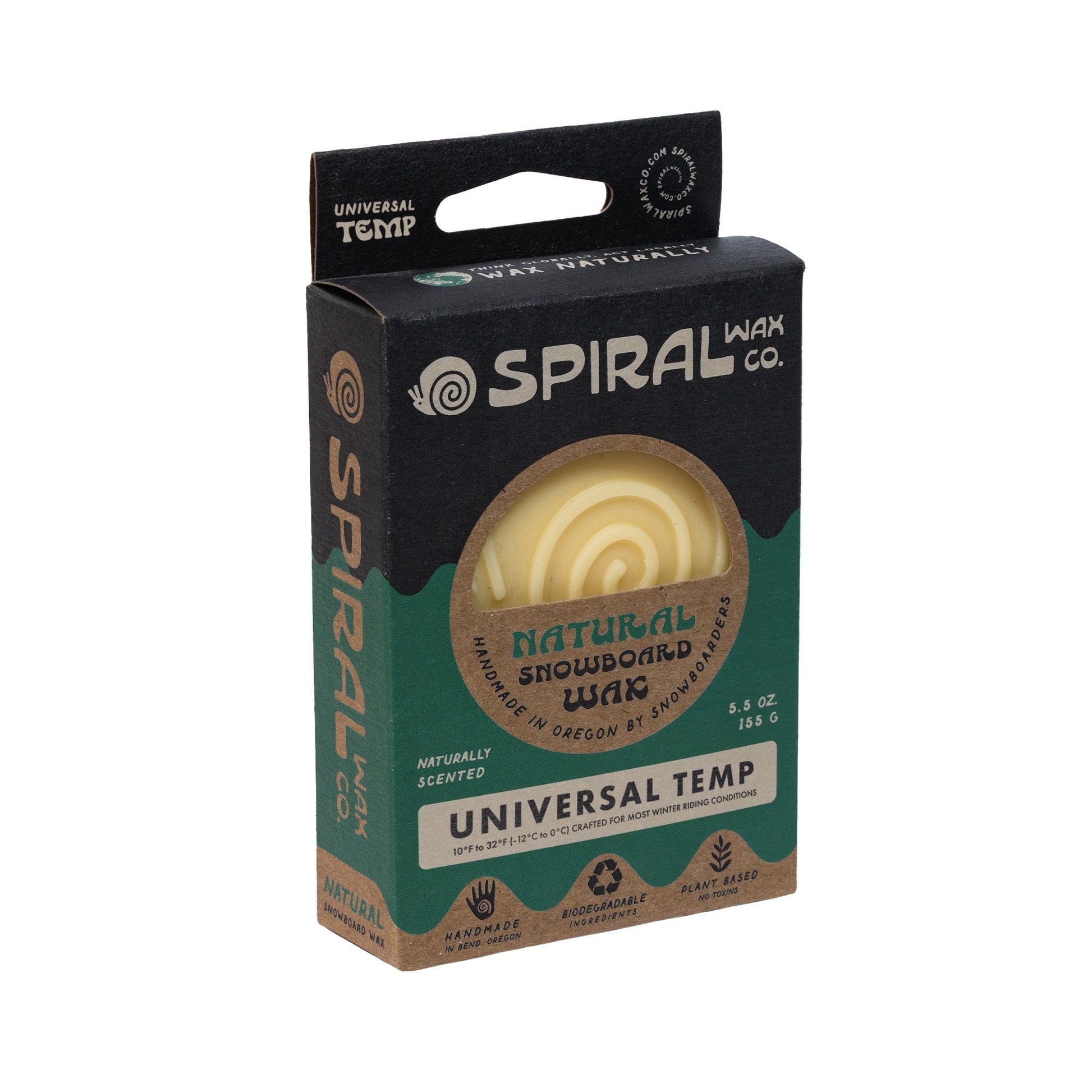Spiral Wax Co Natural Wax Universal-Temp box angled
