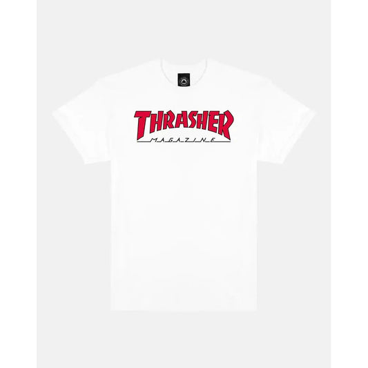 Thrasher Outlined T-Shirt - White