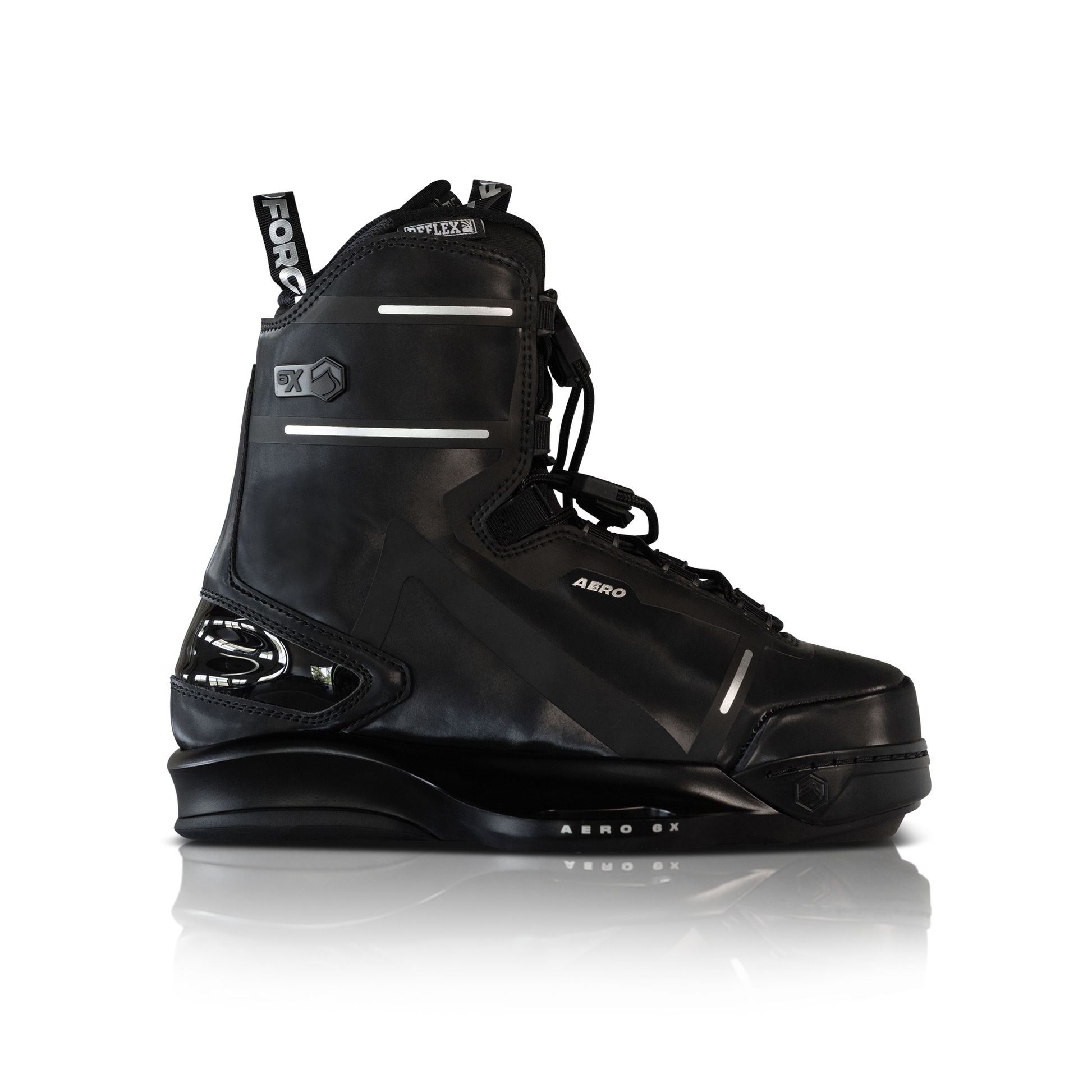 2027 Liquid Force Aero 6X Wakeboard Bindings Black - side profile
