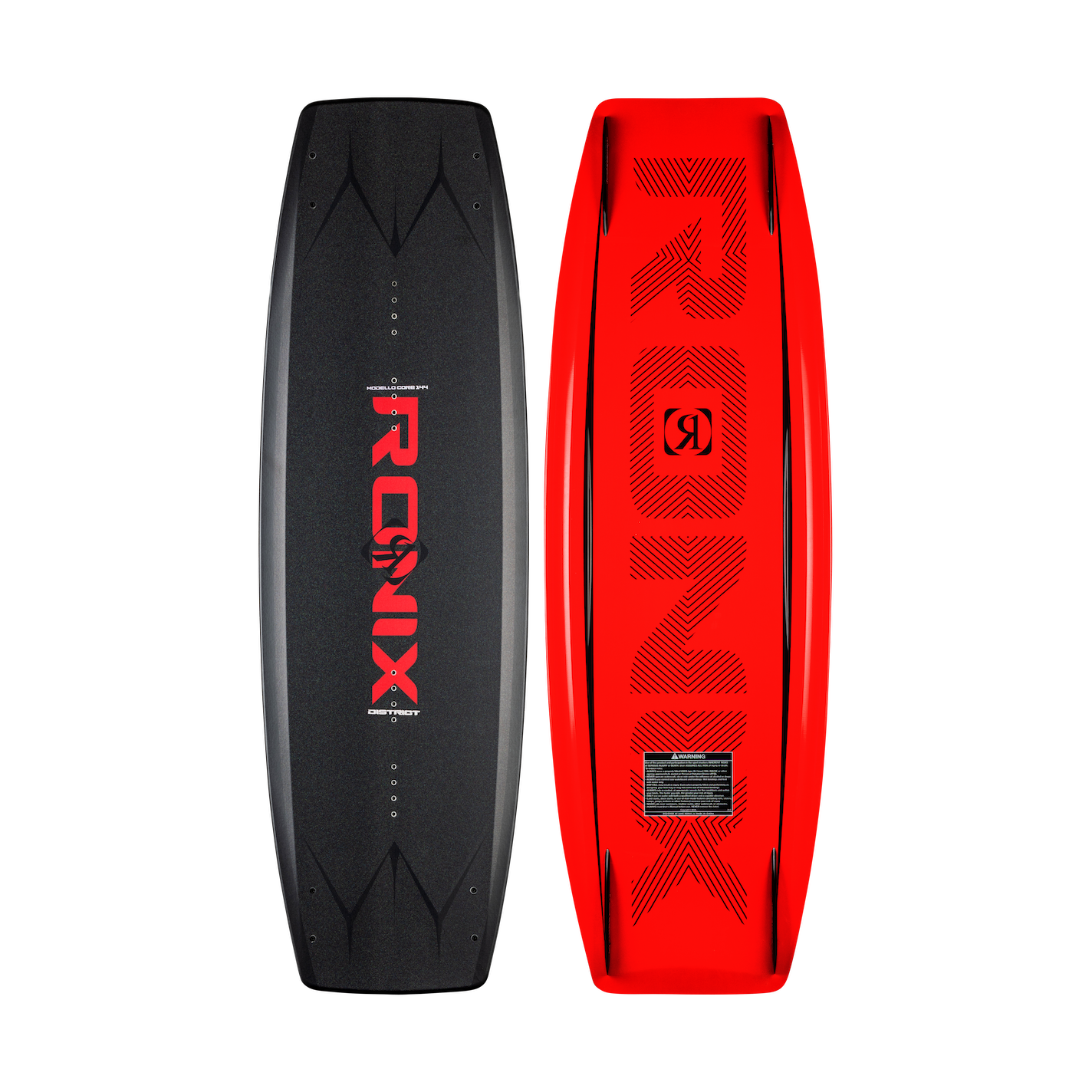 2027 Ronix District Wakeboard Package — board topsheet and base