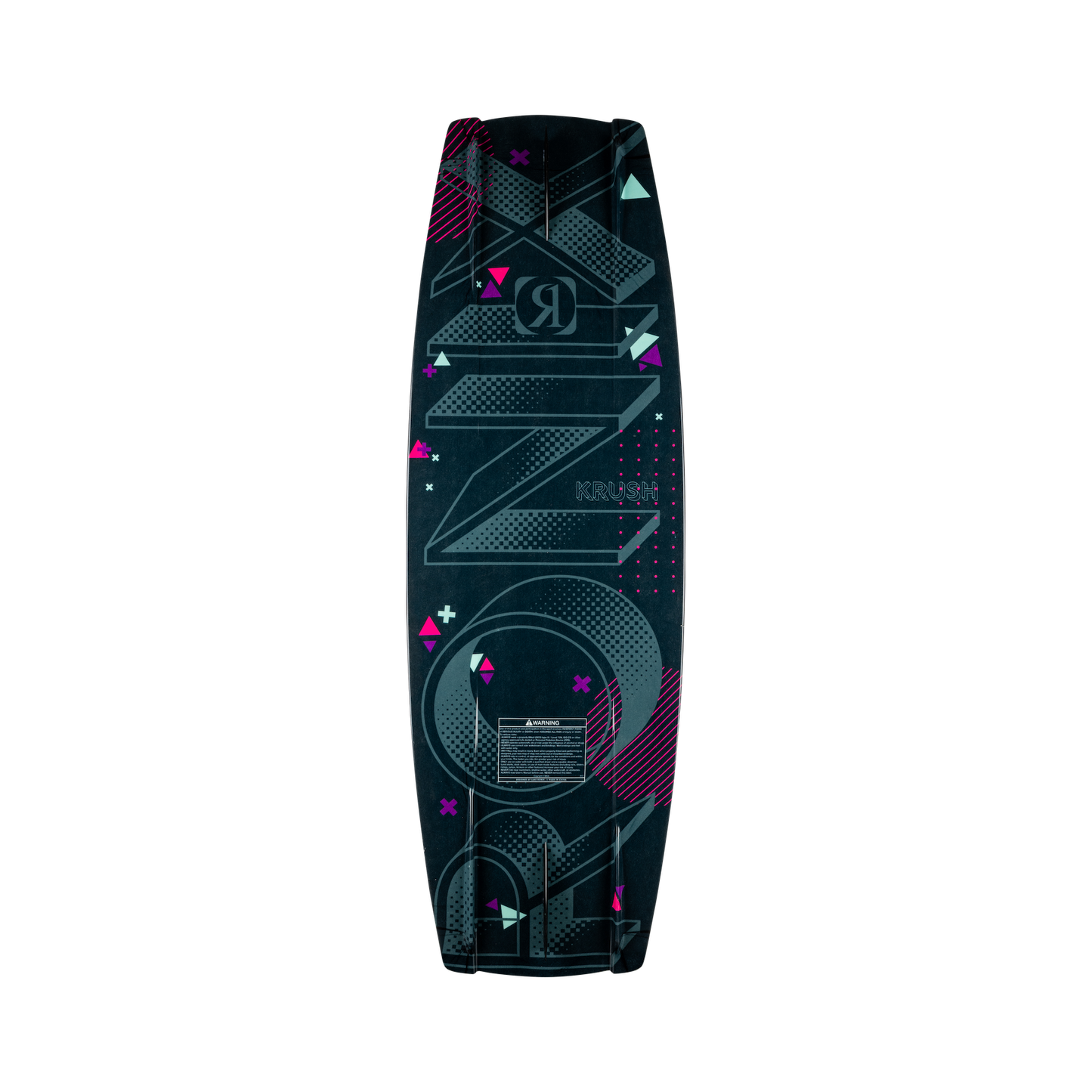 2027 Ronix Krush Wakeboard Package — base, variable rail and moulded-in fin detail