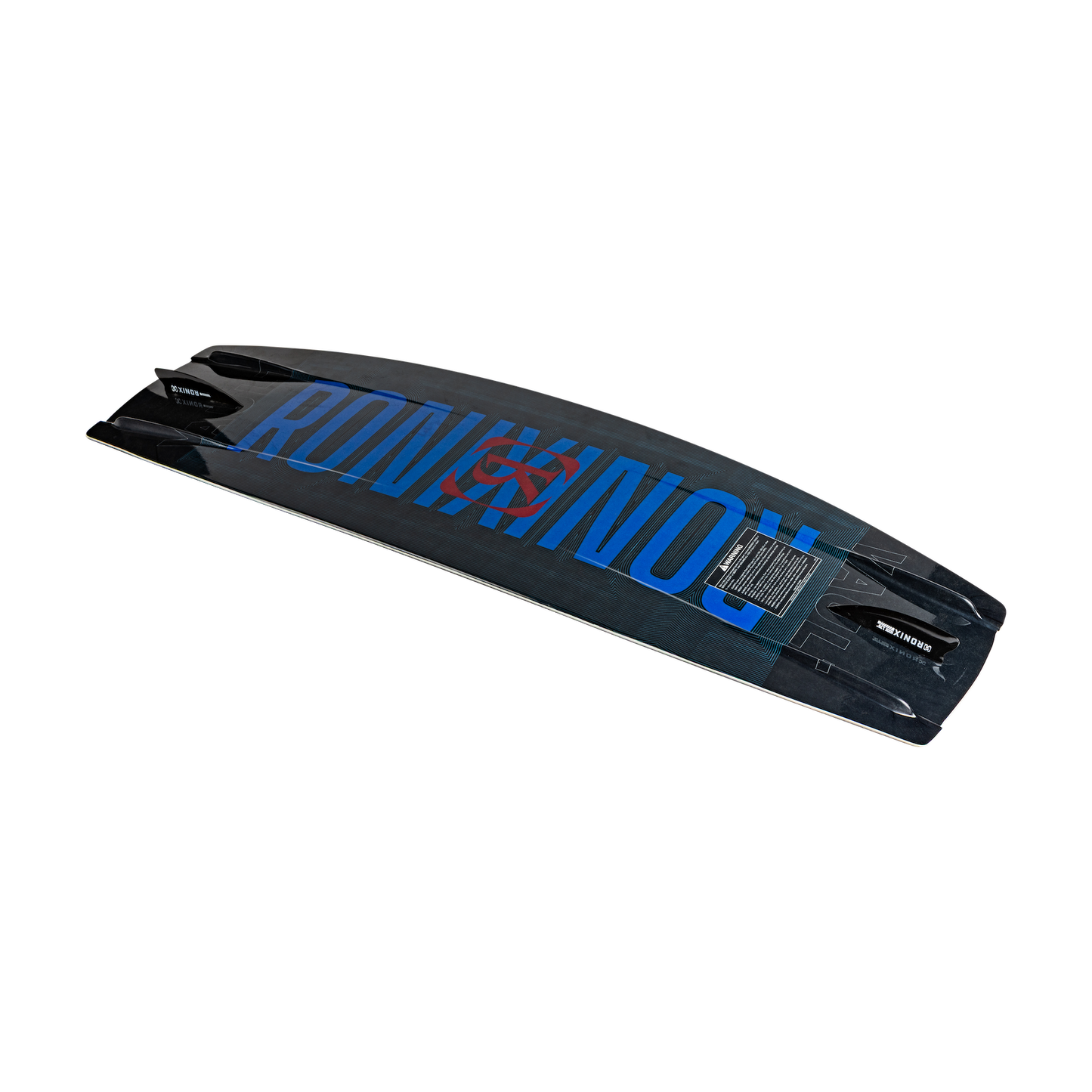 2027 Ronix Vault Wakeboard Package — base, variable rail and moulded-in fin detail