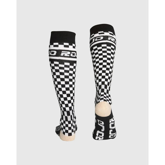 Rojo Checker Socks - True Black