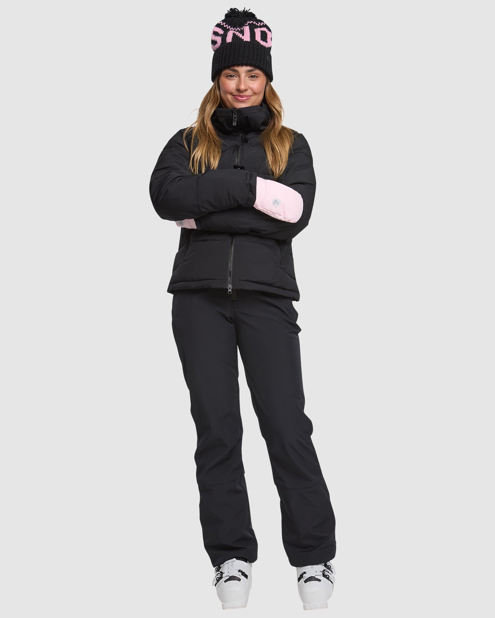 ROJO Chalet Crop Jacket - True Black - Detail