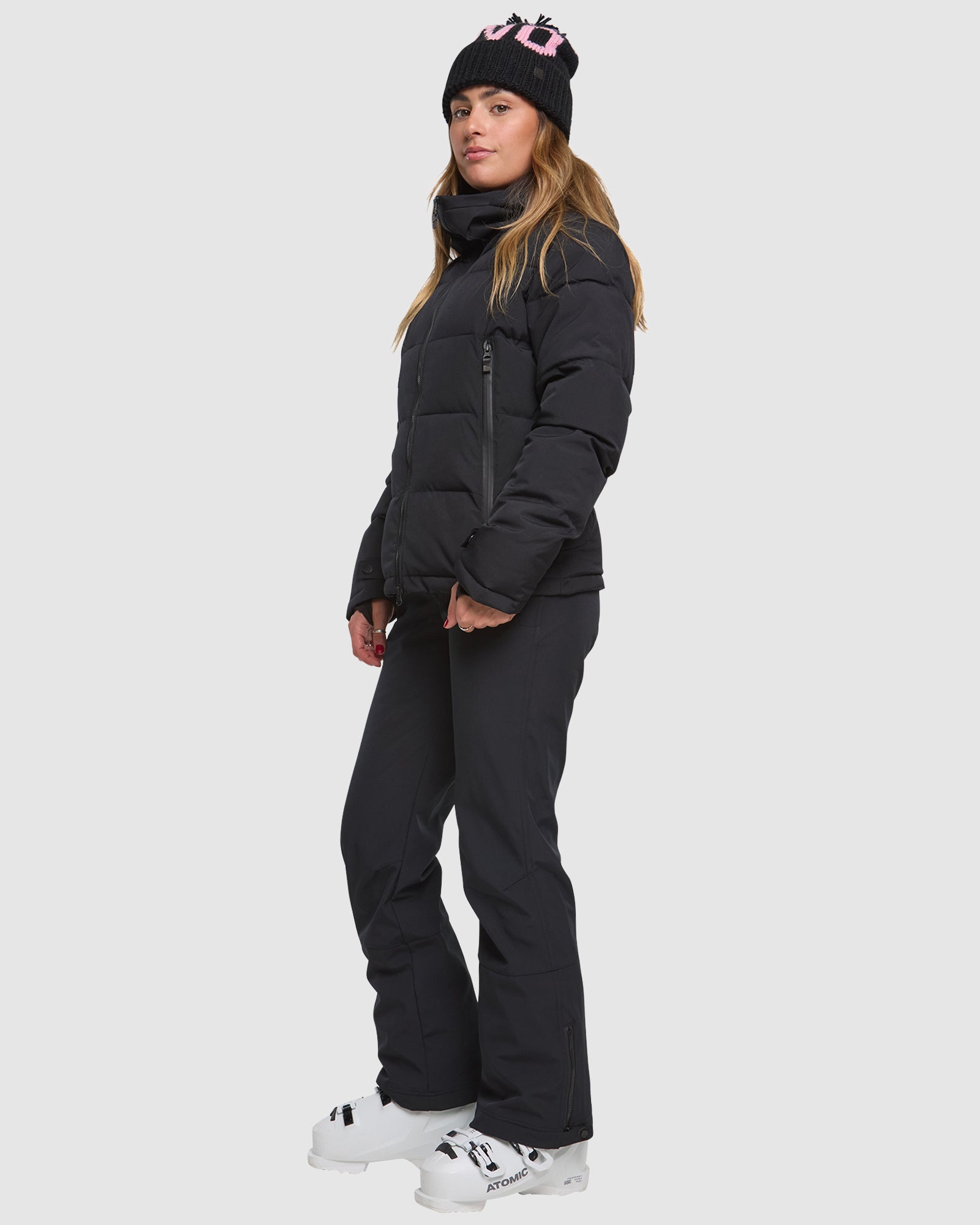 ROJO Chalet Crop Jacket - True Black - Side