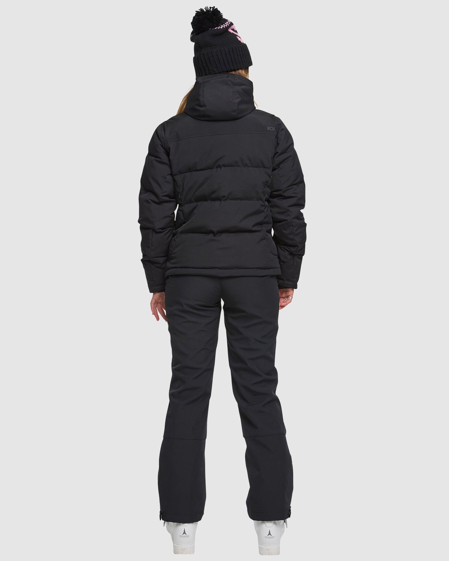 ROJO Chalet Crop Jacket - True Black - Back