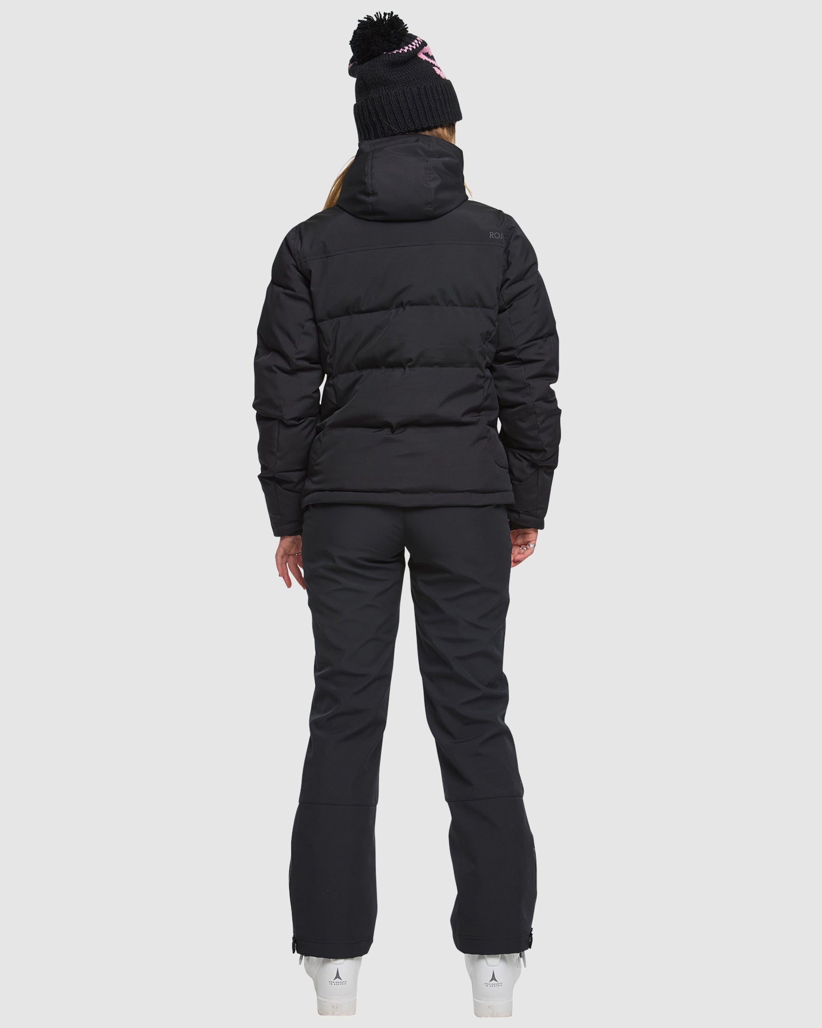 ROJO Chalet Crop Jacket - True Black - Back