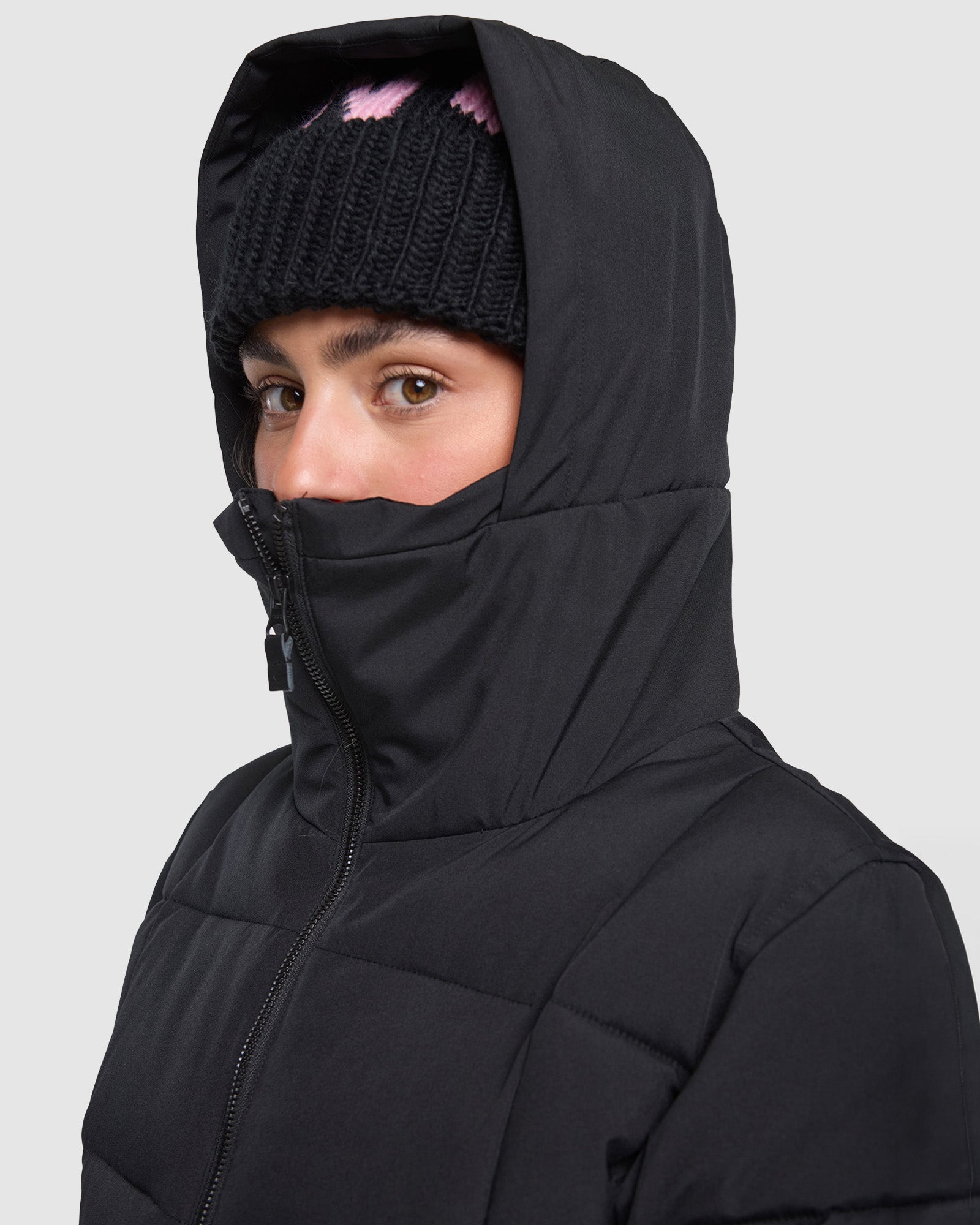 ROJO Chalet Crop Jacket - True Black - Pocket Detail