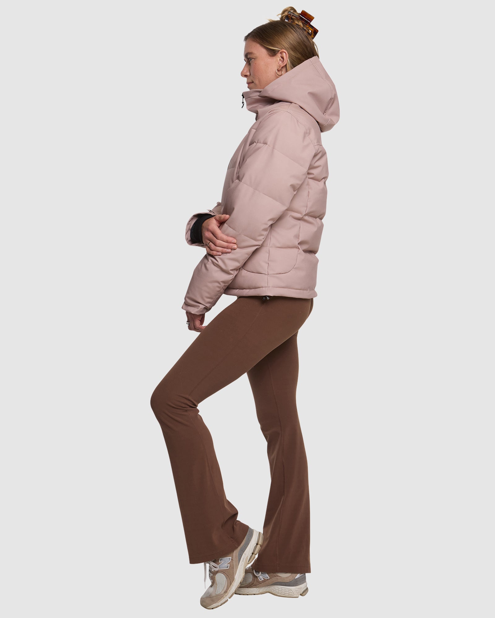 ROJO Chalet Crop Jacket - Warm Taupe - Lifestyle 2