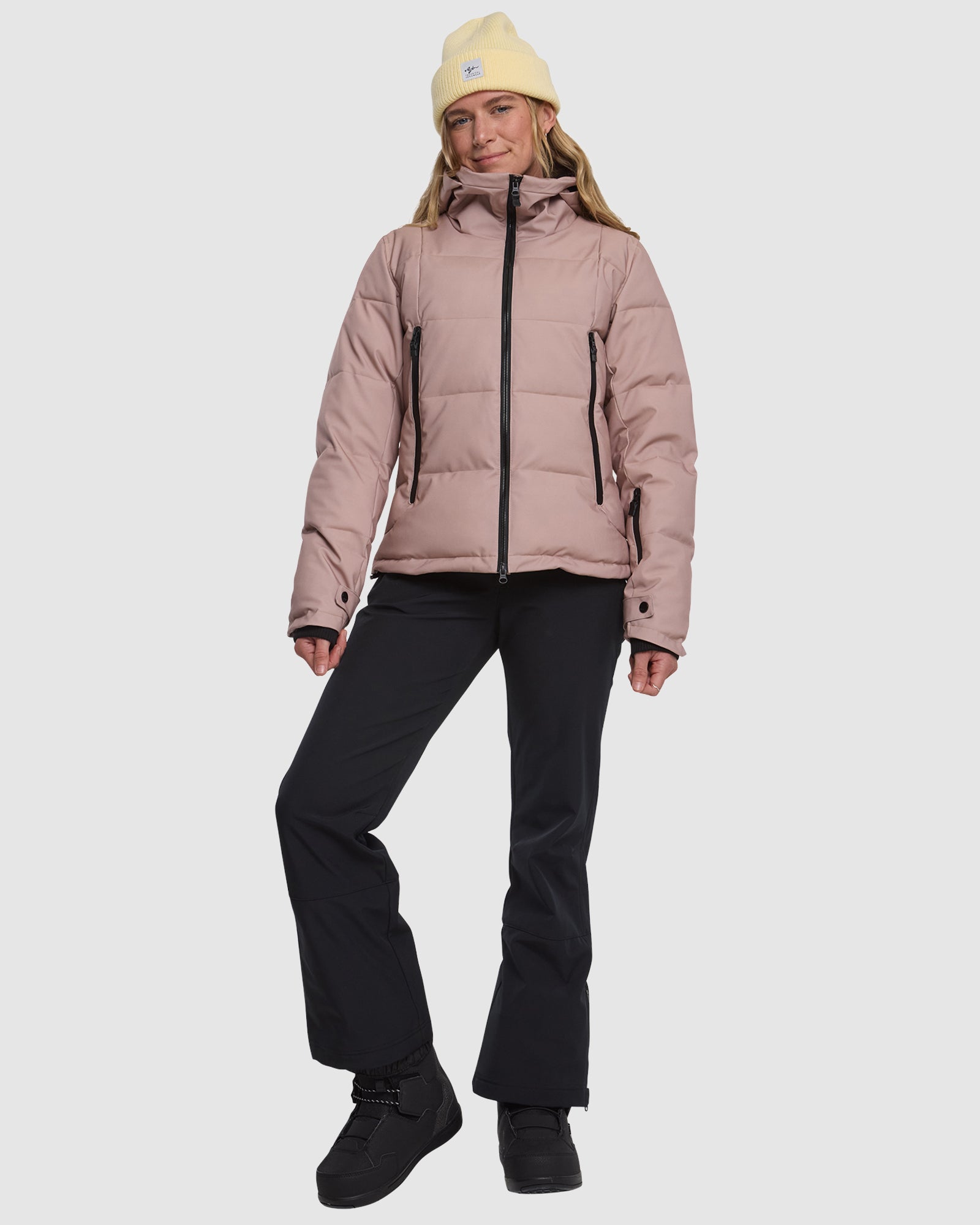 ROJO Chalet Crop Jacket - Warm Taupe - Side