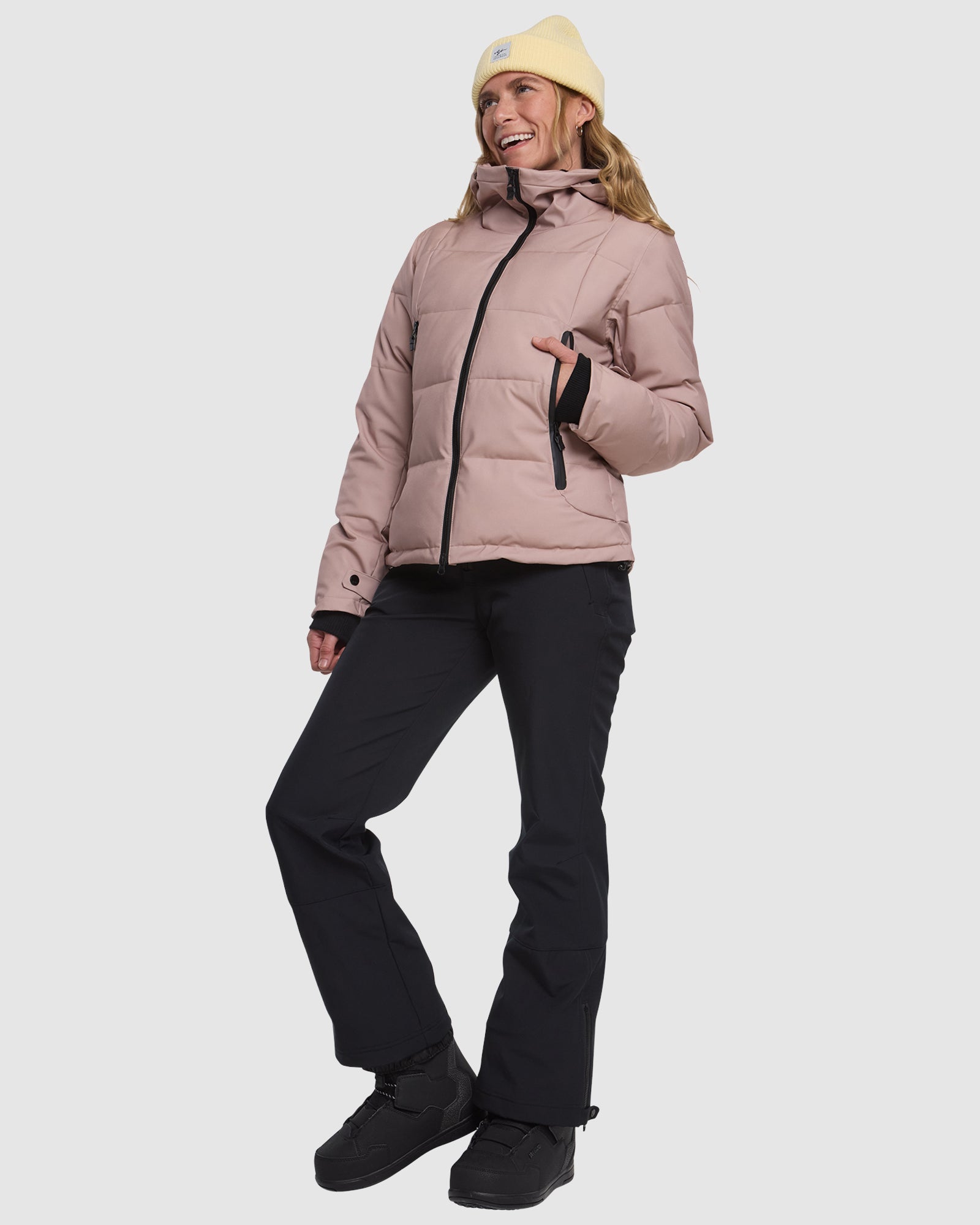 ROJO Chalet Crop Jacket - Warm Taupe - Back