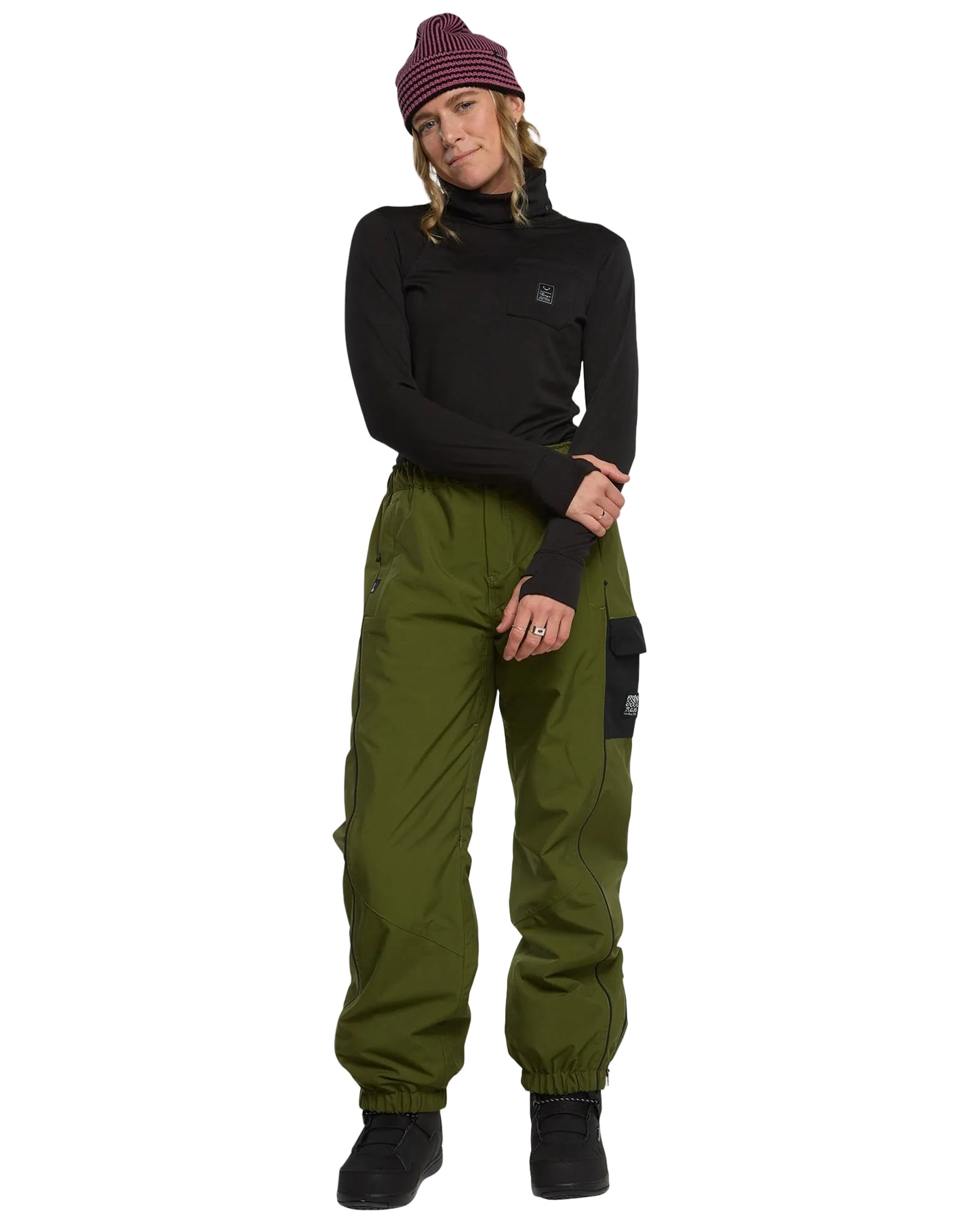 ROJO She Ripz Snow Pant 2.0 - Sphagnum - Front