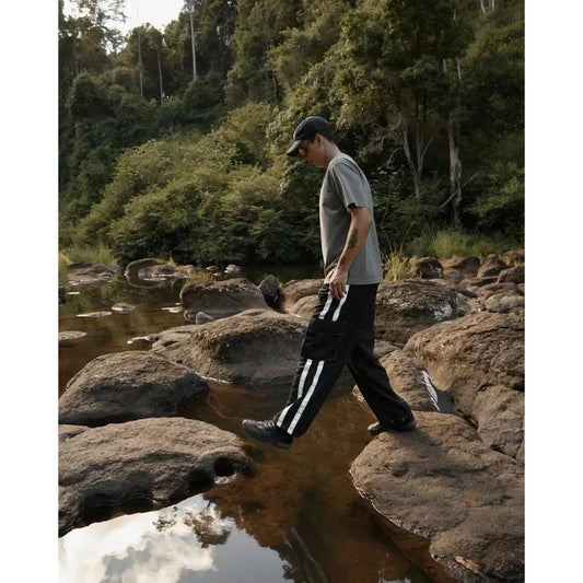 Afends House Related Cargo Pants - Black