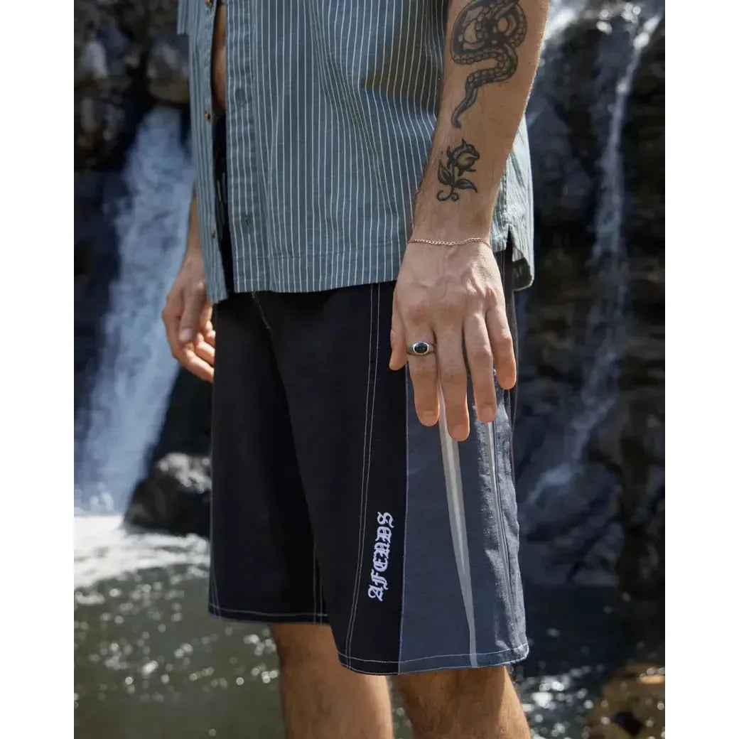 Afends  Forum Hemp Related 22" Boardshorts - Black