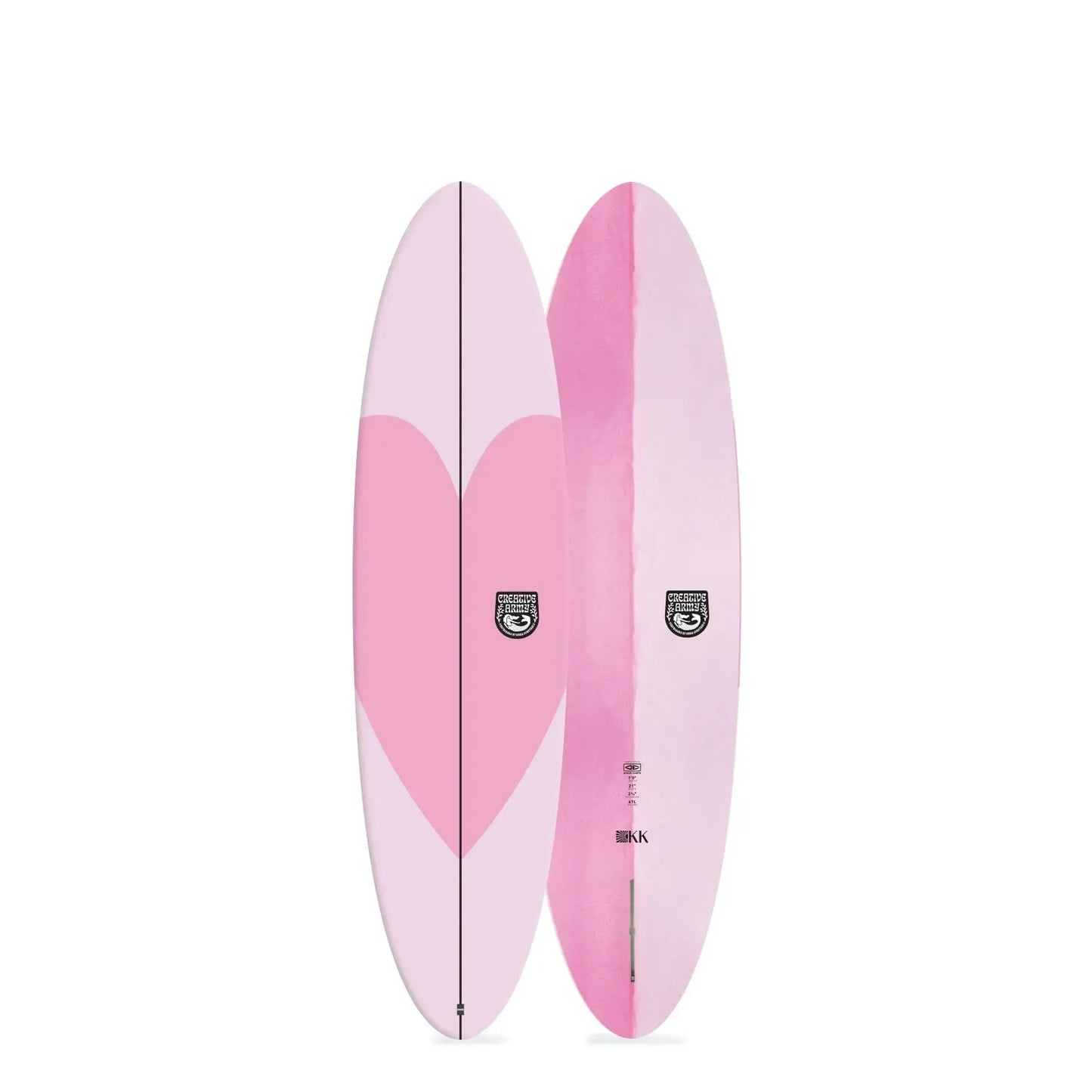 Ocean and Earth She C-Army KK Mid 7'0" Epoxy Soft Board - Pink