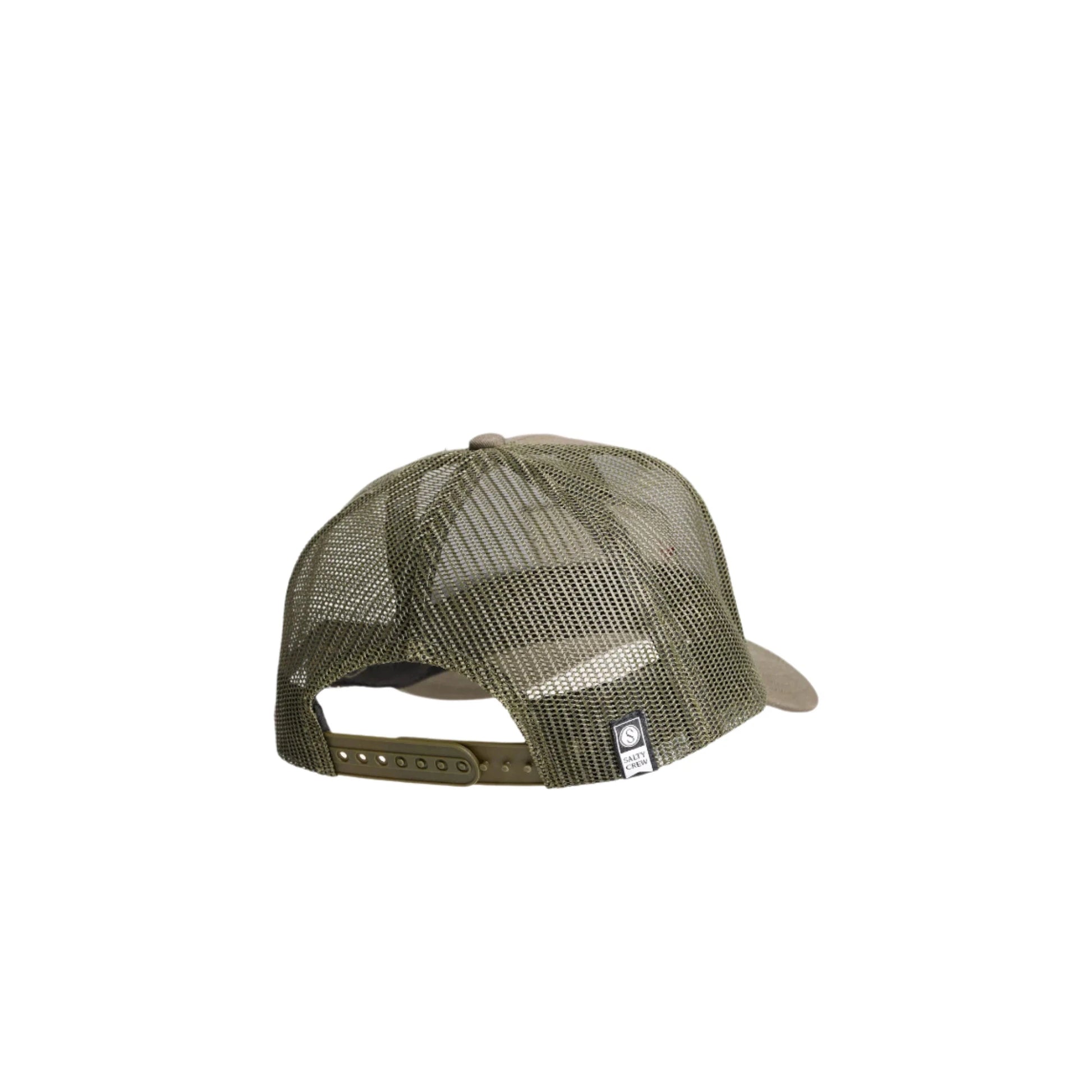 Salty Crew Topstitch Retro Trucker Hat - Olive