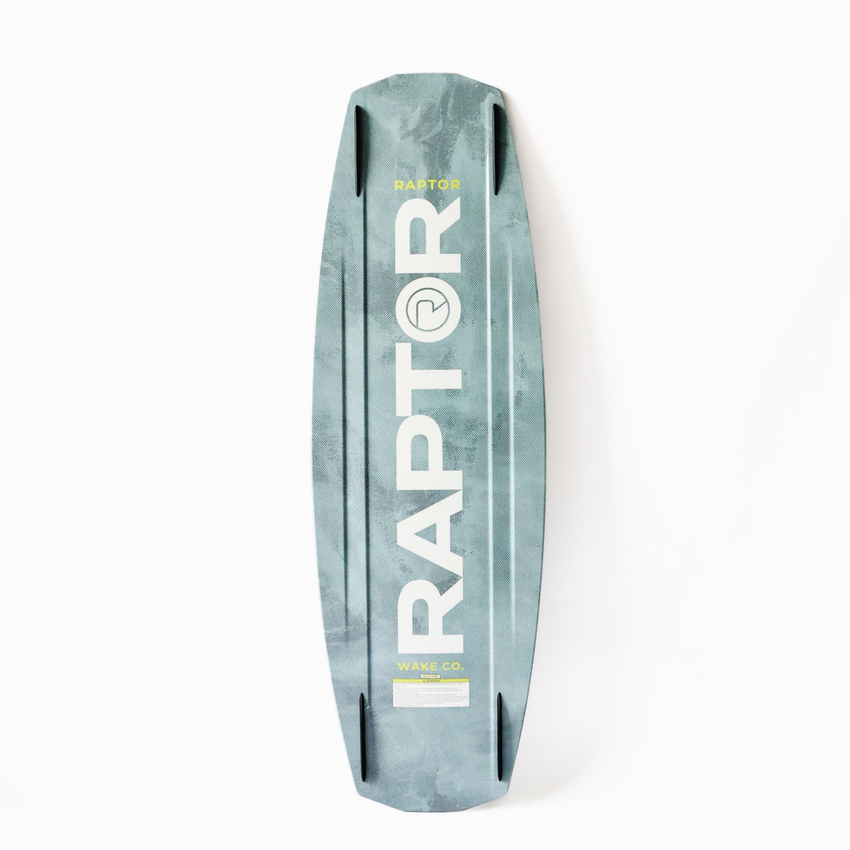 2027 Raptor Severance Wakeboard — base with removable fins