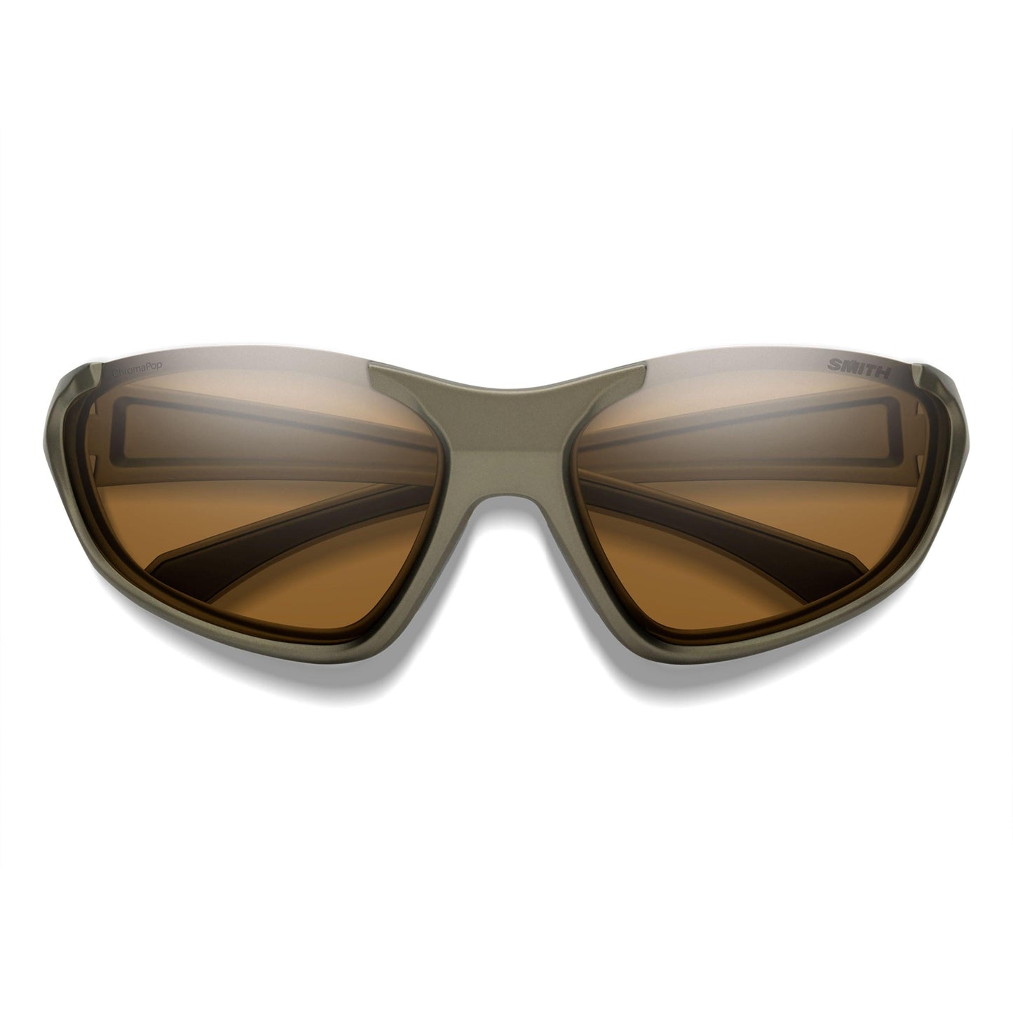 Smith Sliders Sunglasses Matte Olive Oil - Lens Detail