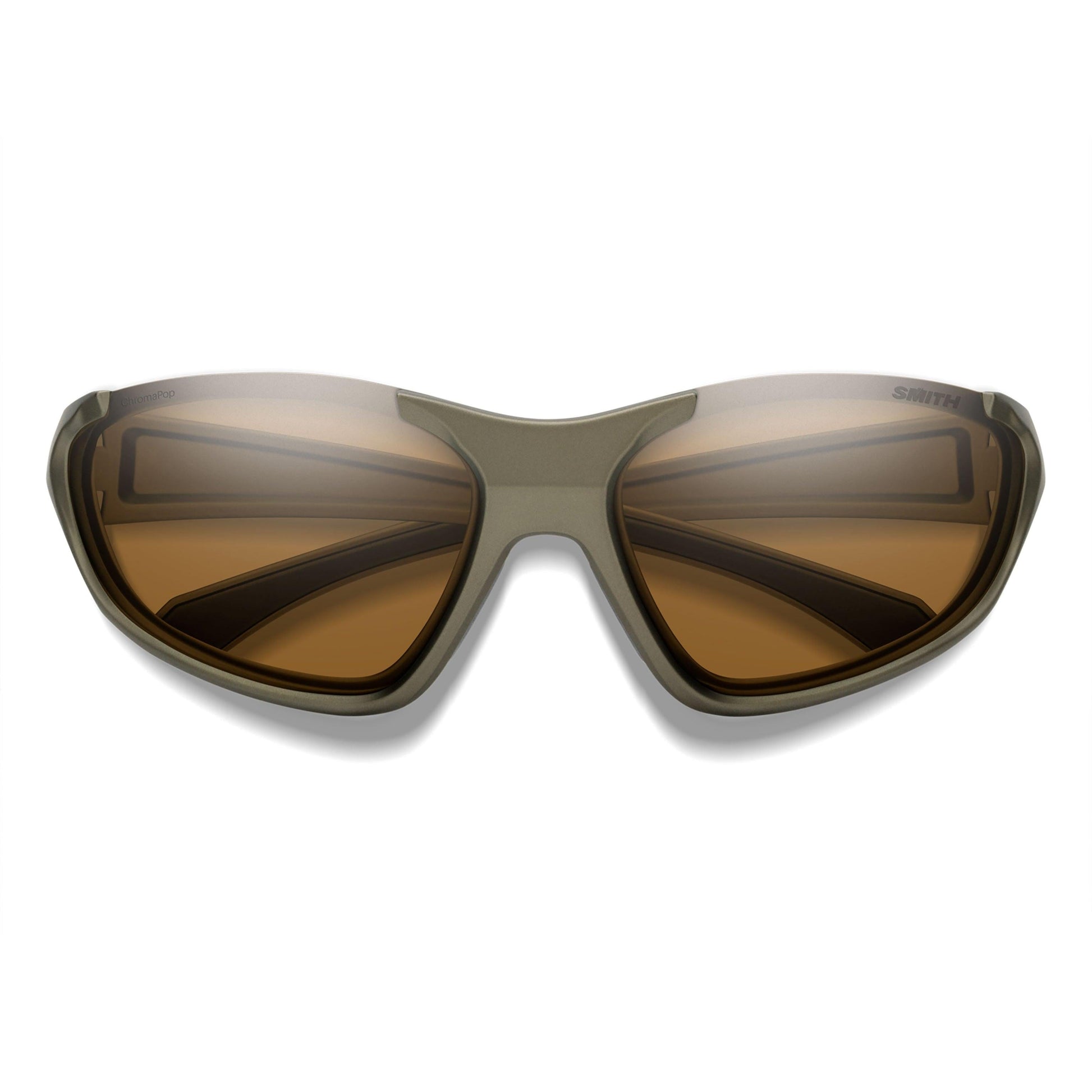 Smith Sliders Sunglasses Matte Olive Oil - Lens Detail