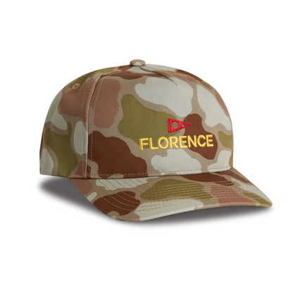 Florence Marine X Logo 2 Twill Hat - Arid Tan Camo