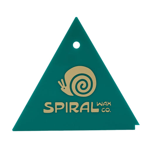 Spiral Tri-Force Wax Scraper angled