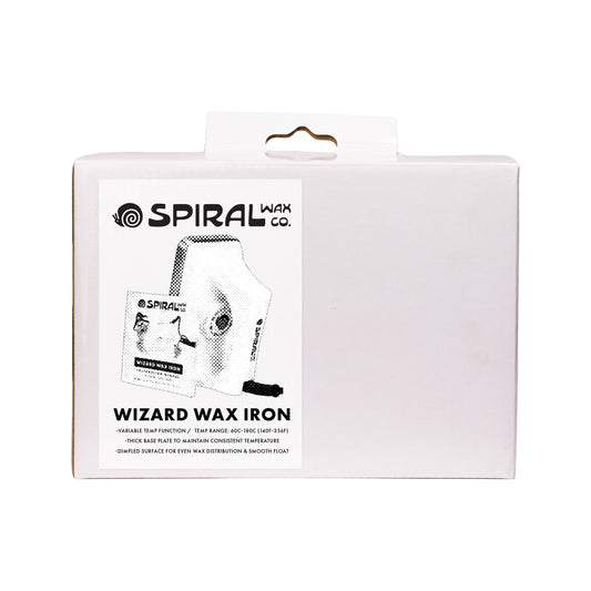 Spiral Wizard Wax Iron packaging