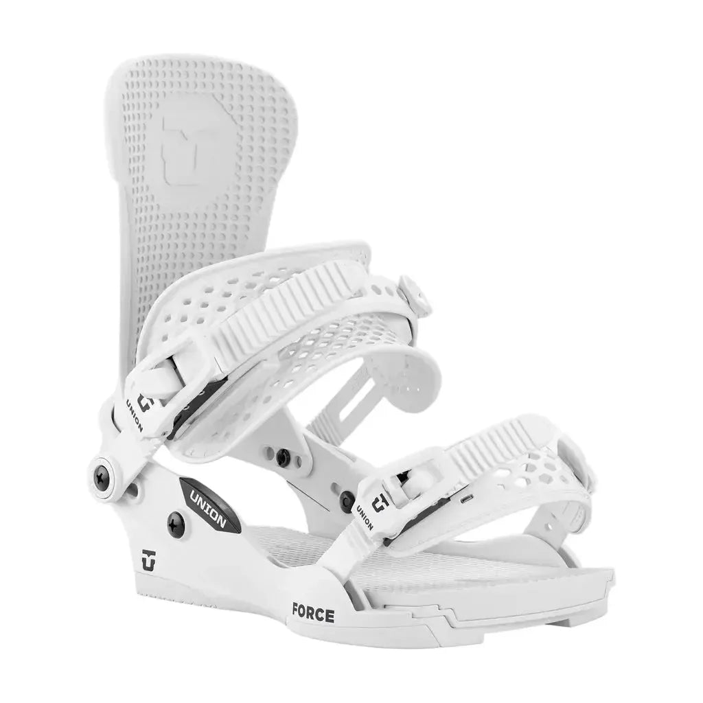 2026 Union Force Classic White Snowboard Binding | Front