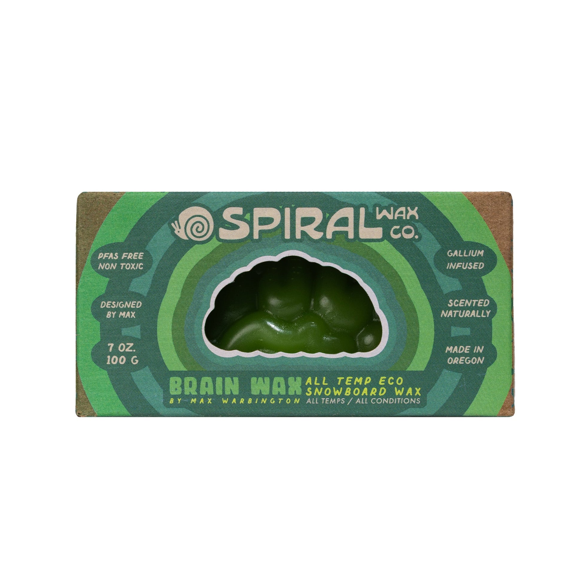 Spiral Brain Wax box front