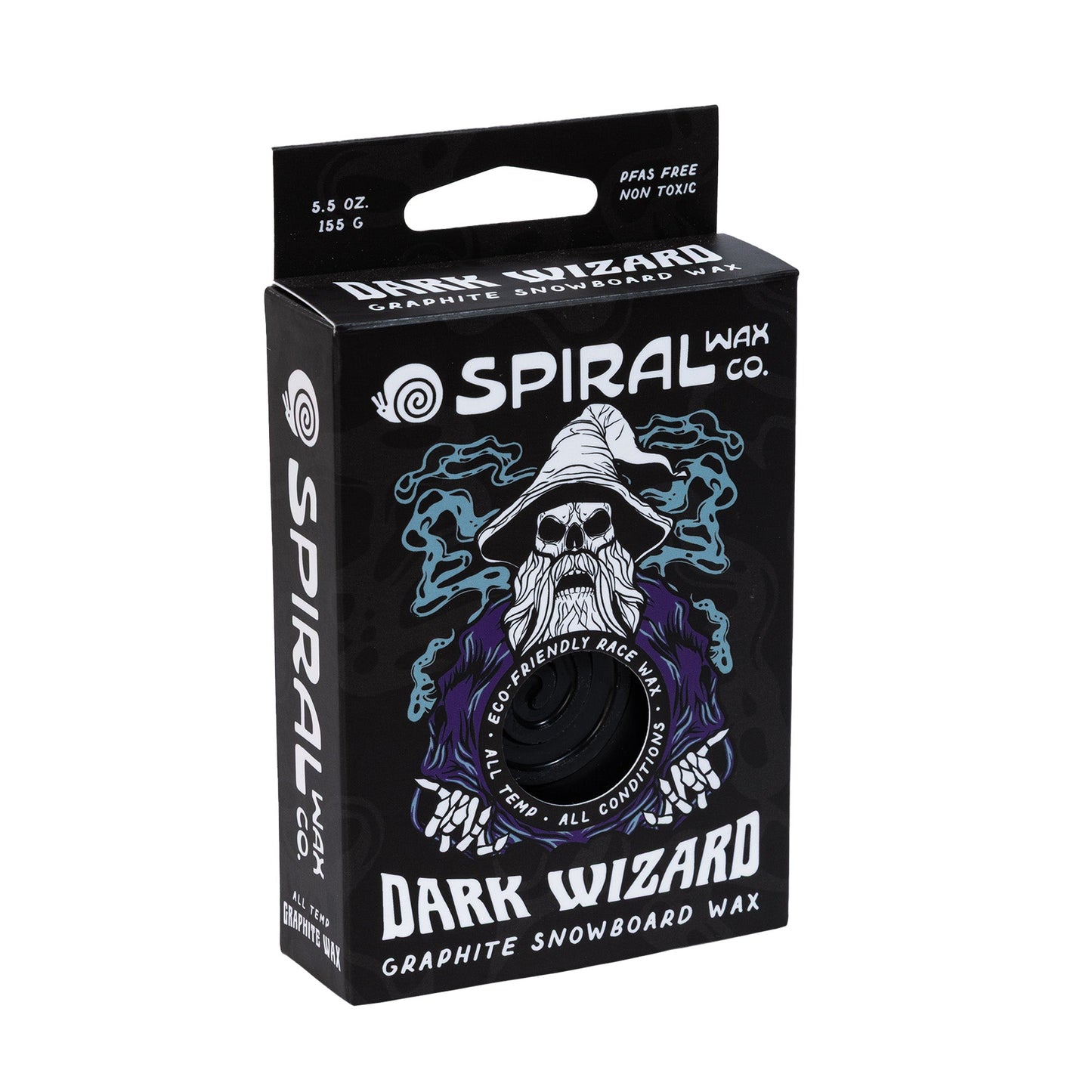 Spiral Dark Wizard Graphite Wax angled