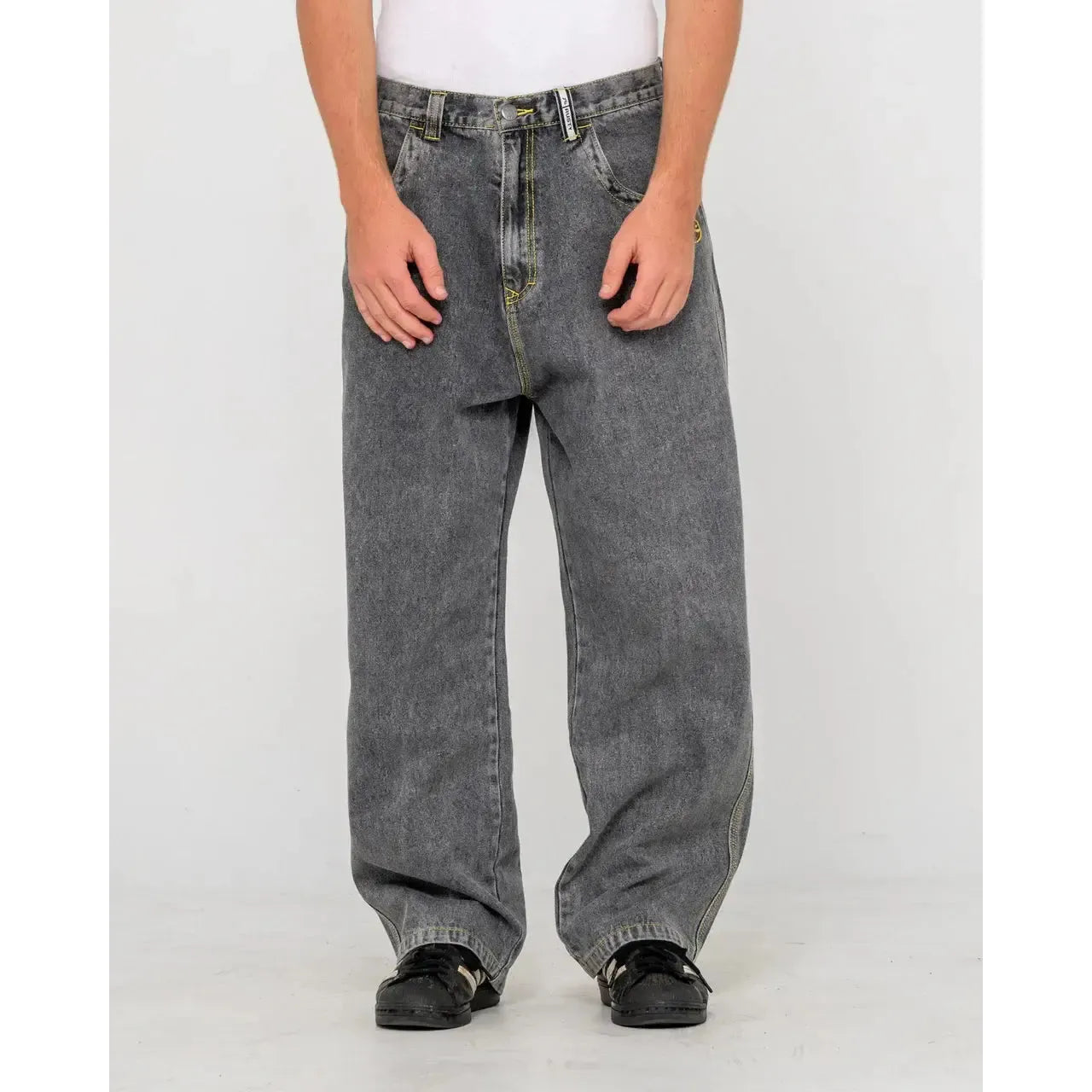 2026 Rusty Redemption Baggy Jeans - Washed Black 2