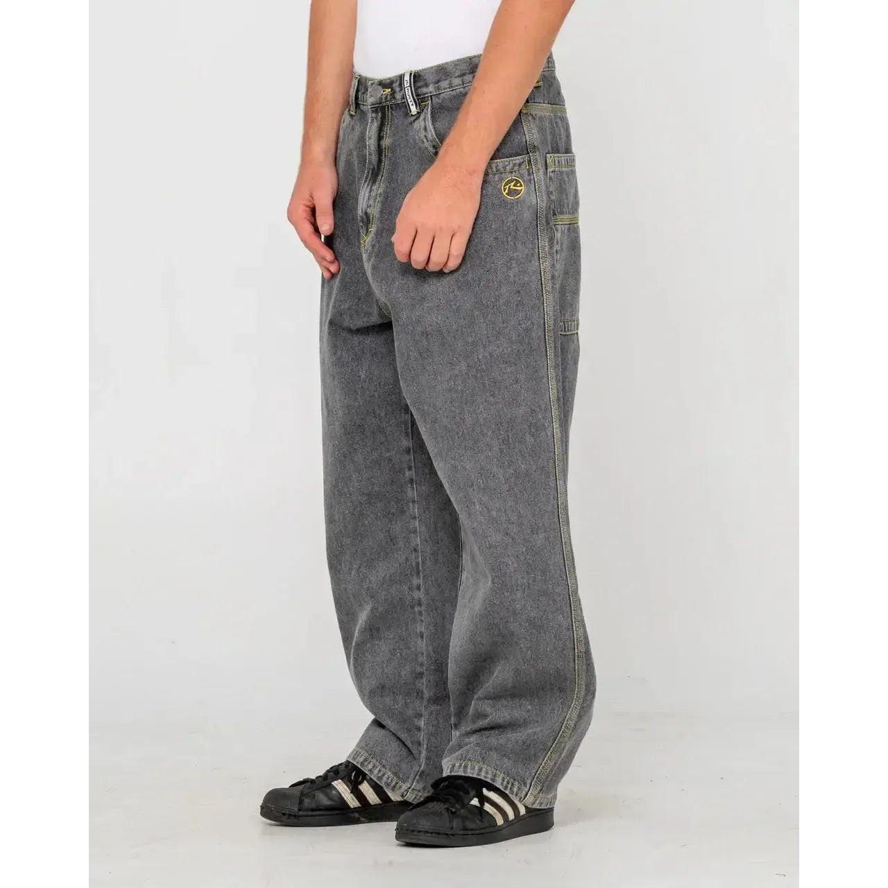 2026 Rusty Redemption Baggy Jeans - Washed Black 2