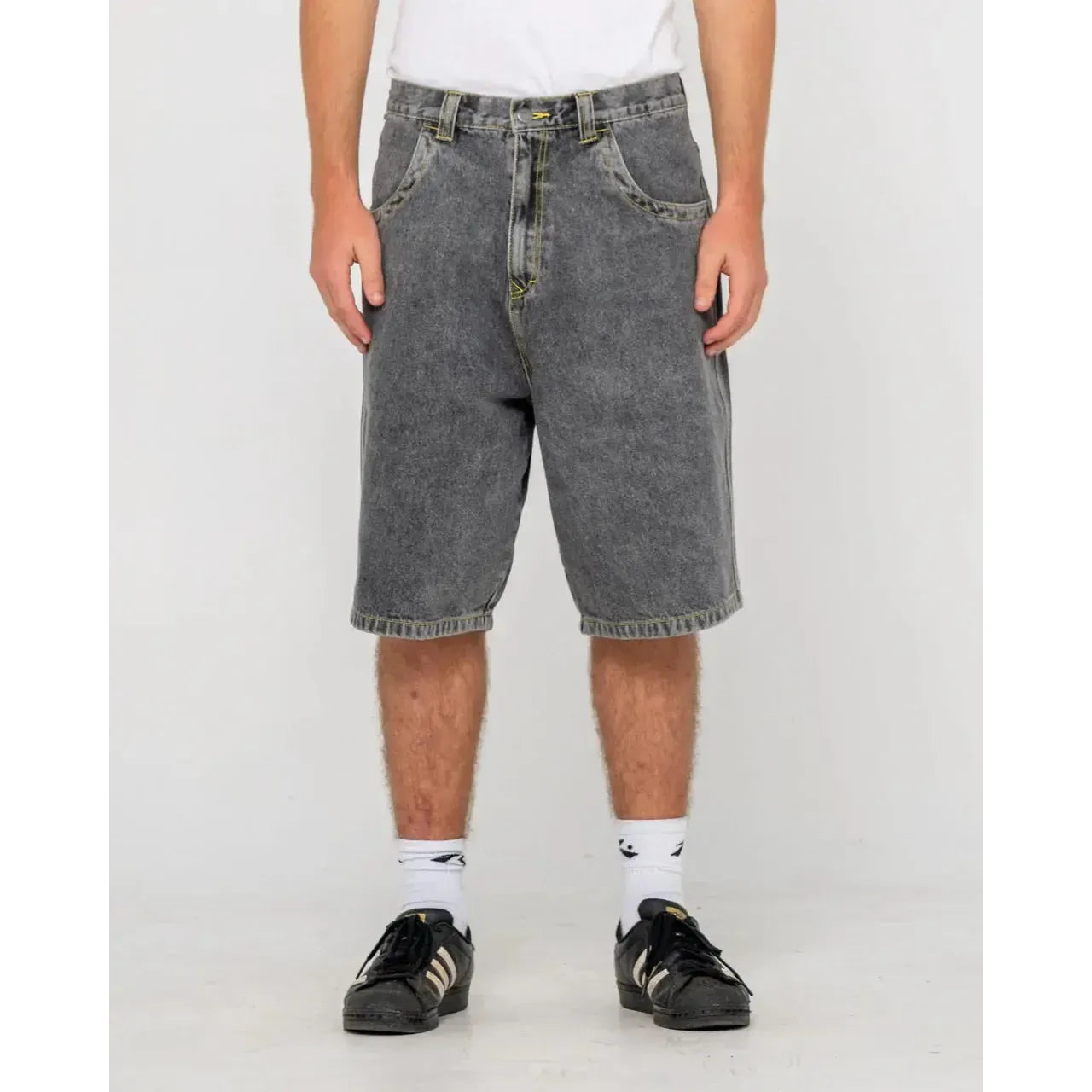 2026 Rusty Redemption Baggy Jorts - Washed Black 2 front