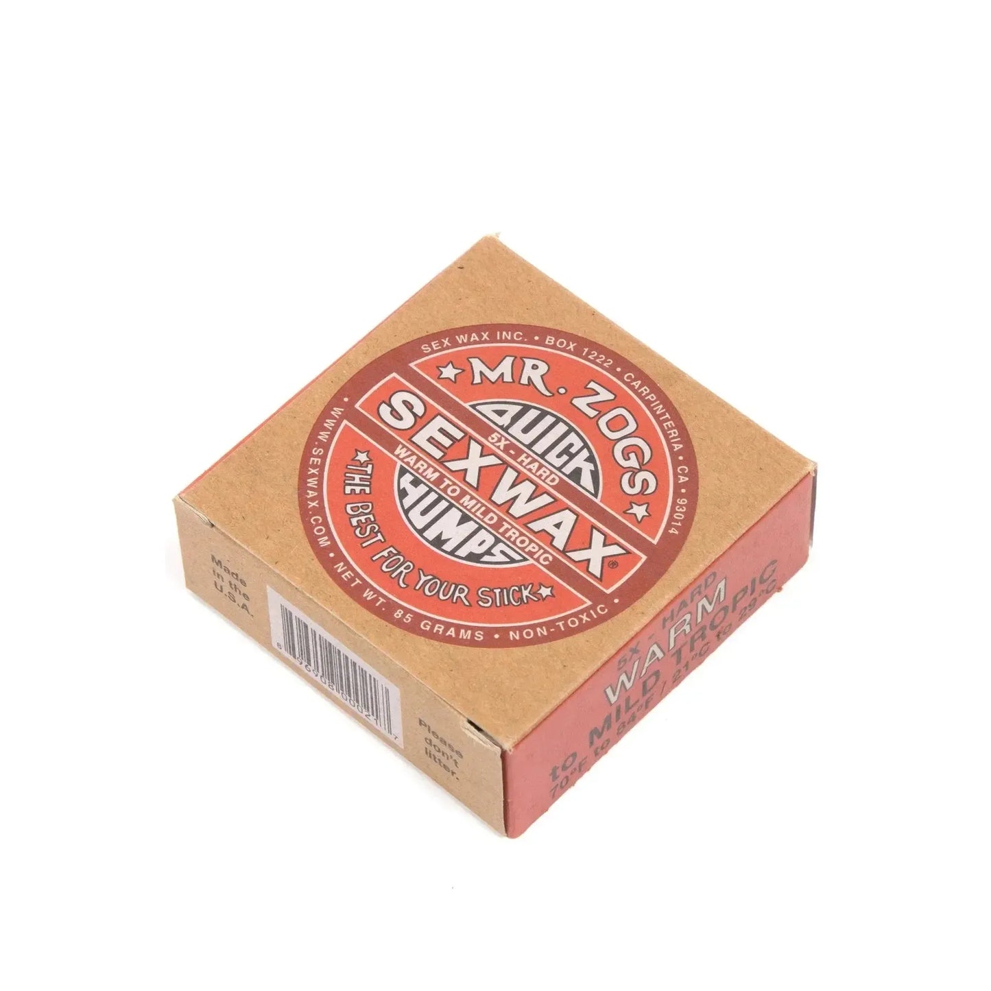 Sex Wax Quick Humps Red / Warm to Mild Tropic Surf Wax