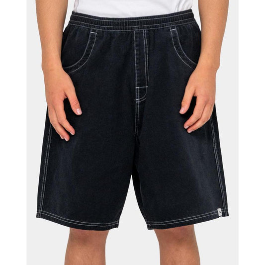 2026 Rusty Flip Daddy Elastic Baggy Shorts - Black