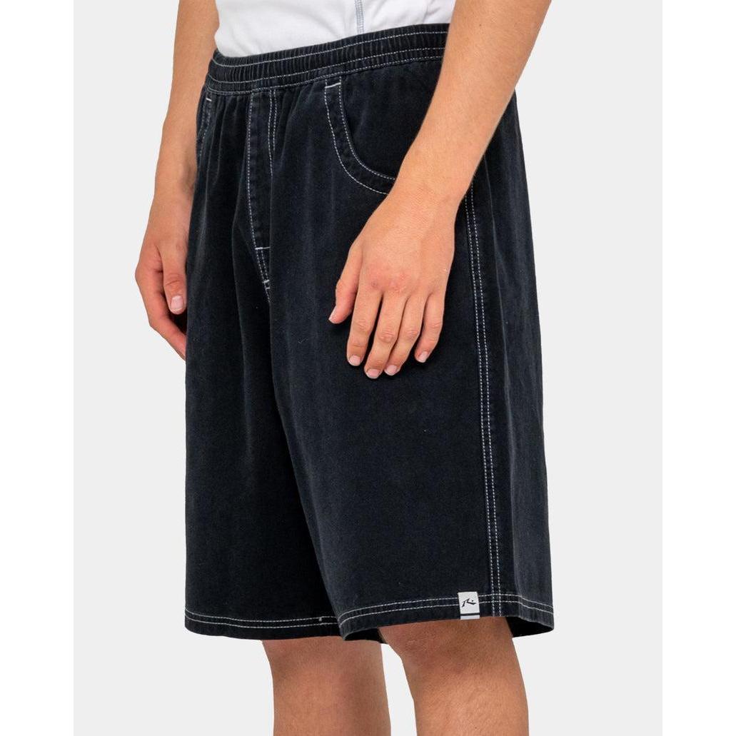 2026 Rusty Flip Daddy Elastic Baggy Shorts - Black