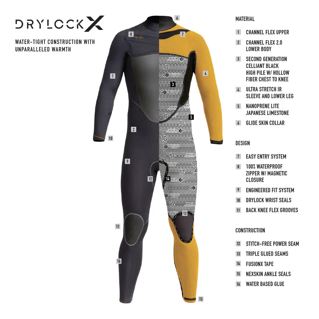 Xcel Drylock-X 4/3 Wetsuit