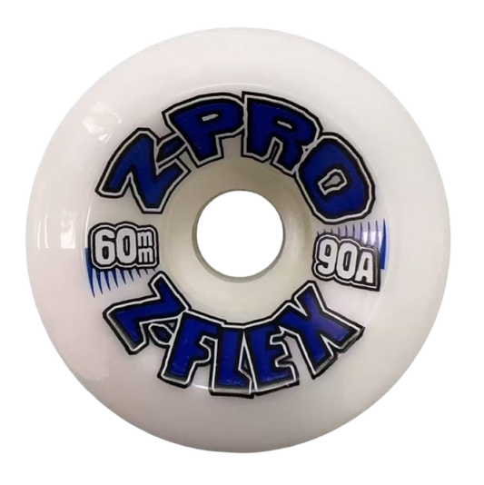 Z-PRO 60MM 90A WHITE/BLUE WHEELS
