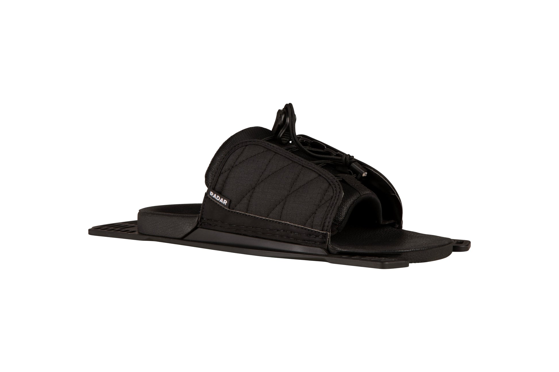 2027 Radar ARTP Jet Black — angled view showing the adjustable toe plate