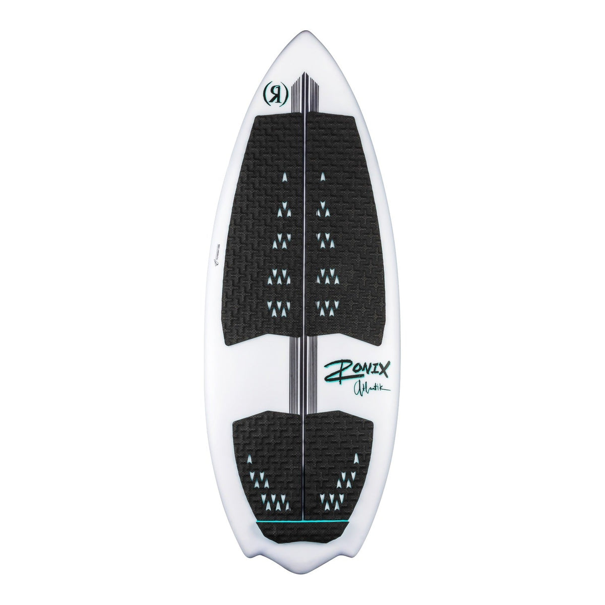 2027 Ronix Atlantik Flyweight Pro Wakesurf White / Black Swell — topsheet