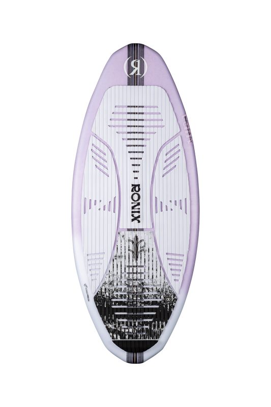 2027 Ronix Womens Aura Flyweight Skimmer Wakesurf Lavender Carbon — topsheet